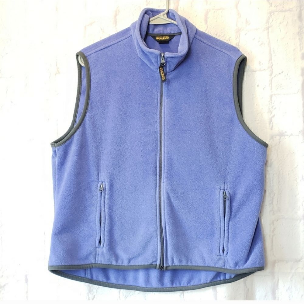WOOLRICH Fleece Zip Front Fall/Winter Vest XL